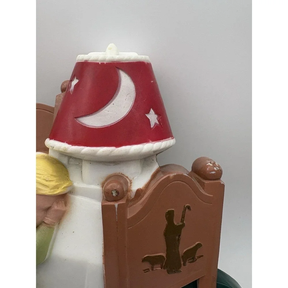 Vintage Praying Child Night Light Lamp Now I Lay Me Down Sleep Nursery Religious